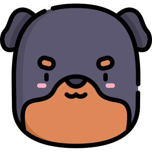 Rottweiler dog pet animals icon