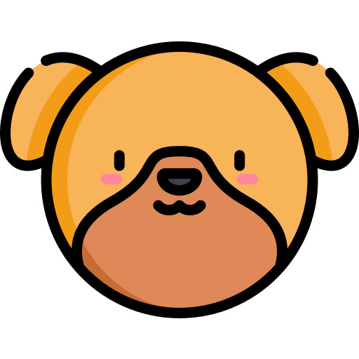 Tibetan spaniel pet dog mammal icon