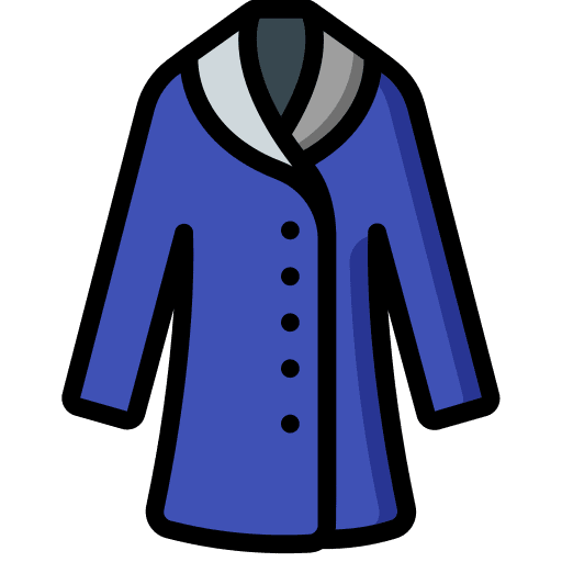 Coat coat clothes garment icon