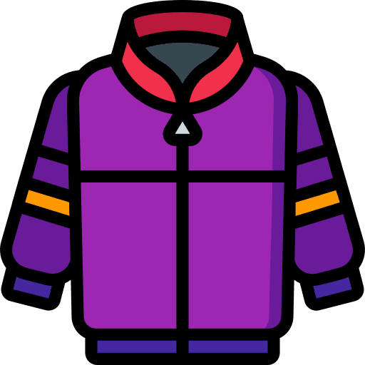 Jacket fashion clothes garment icon