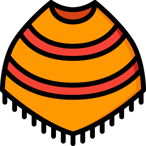 Poncho poncho fashion garment icon
