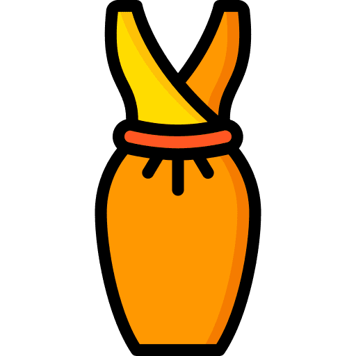 Dress fashion garment clothes icon