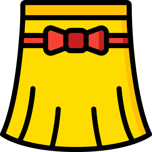 Skirt fashion clothes garment icon