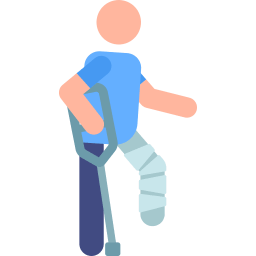 Crutch healthcare and medical medical patient icon