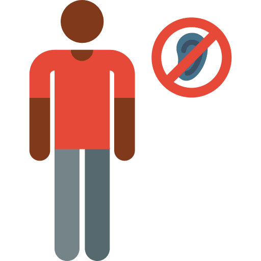 Deaf deaf accessibility silence icon