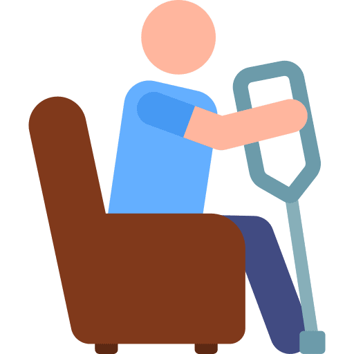 Disabled accessibility armchair inclusive icon