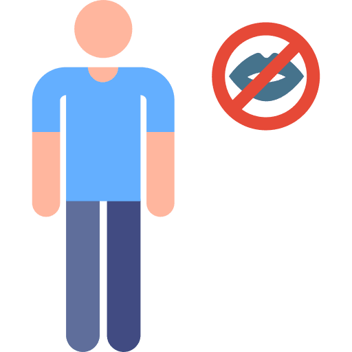 Mute diversity silence accessibility icon