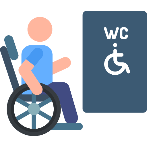 Toilet restroom accessibility toilet icon