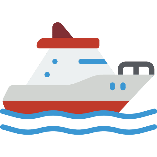Yacht transportation miscellaneous marine icon