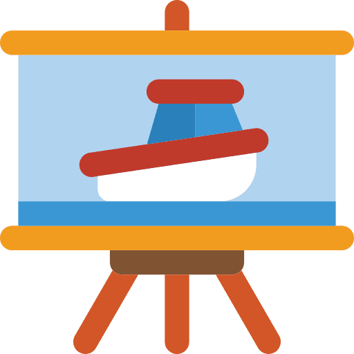 Teaching ocean marine boat icon