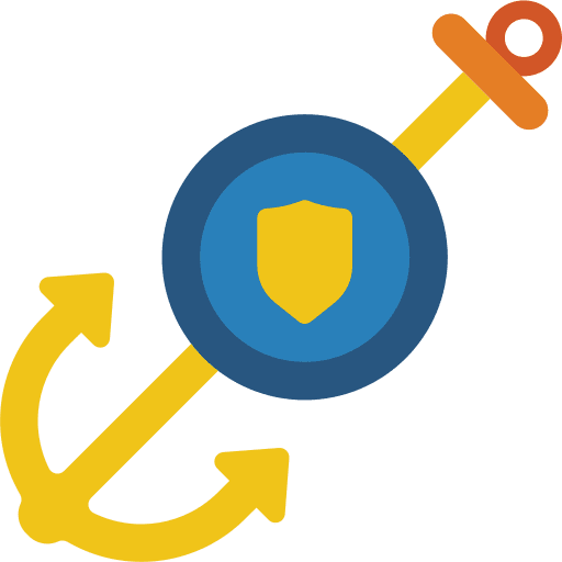 Anchor marine boat sailboat icon