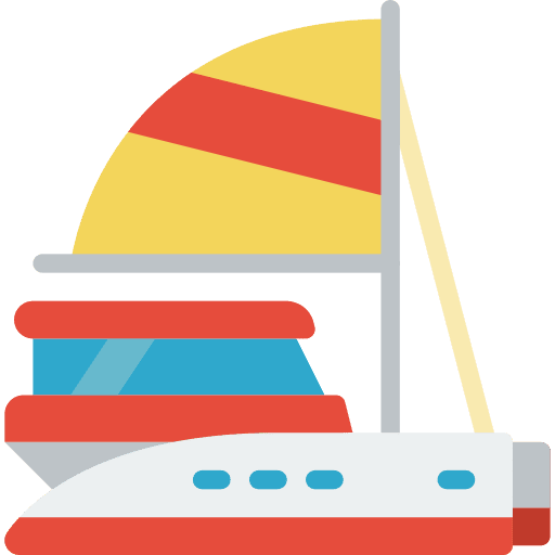 Sail marine ship sea icon