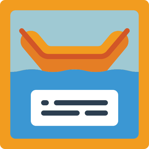 Sign ocean ship sign icon