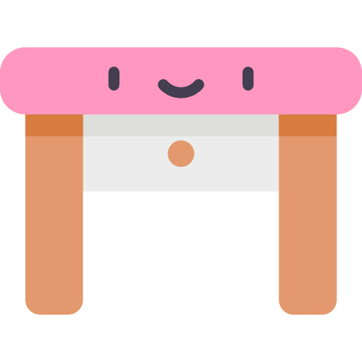 Desk education teacher desk classroom icon