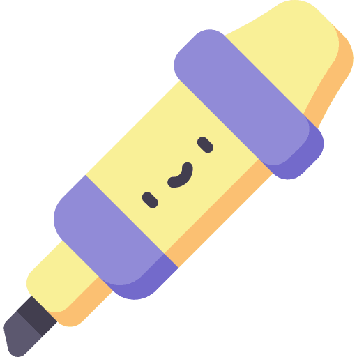 Marker writing pen tools and utensils icon