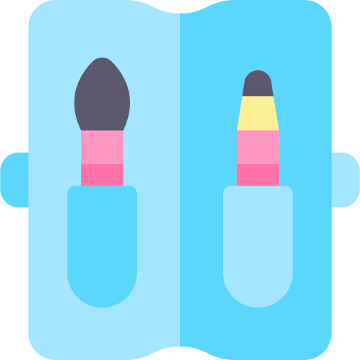 Pencil case brushes art and design artist icon