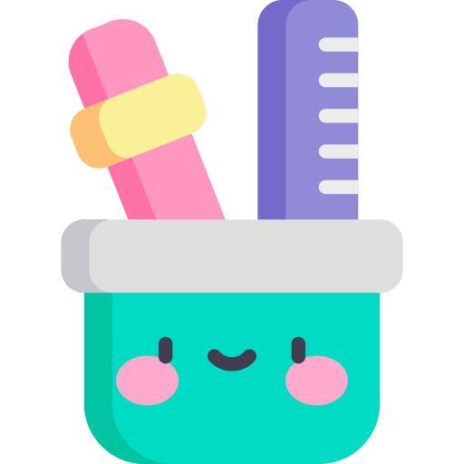 Pencil holder miscellaneous pencil stationery icon