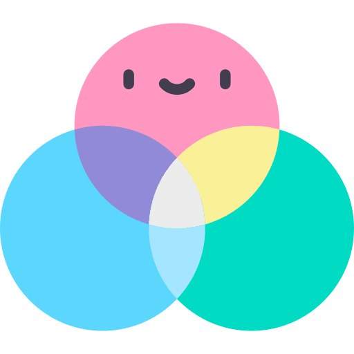 Rgb paint rgb color icon