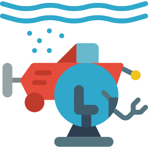Submarine sea transportation miscellaneous icon