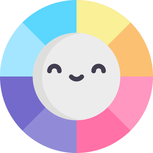 Color wheel wheel color art and design icon