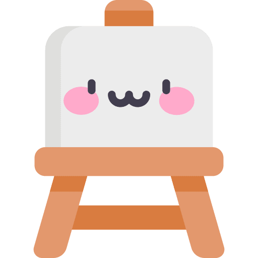 Easel tool art and design easel icon