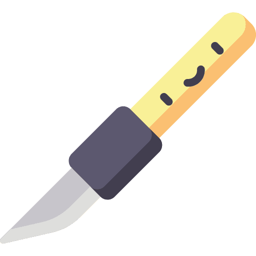 Knife knife art and design craft icon