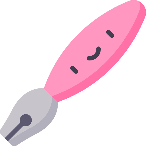 Pen pencil writing tools school material icon