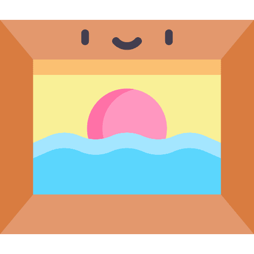 Painting picture art and design art icon