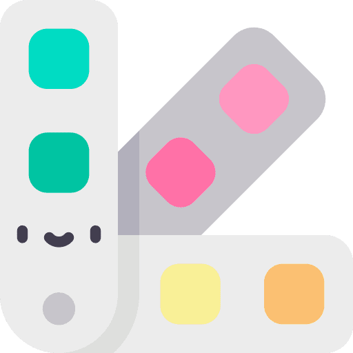 Palette paints palette colors icon