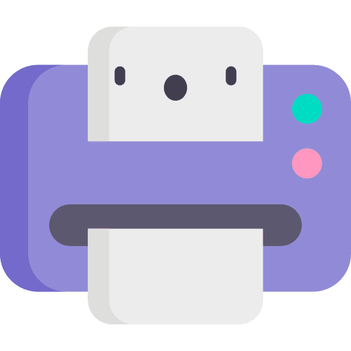 Printer ink printer tools and utensils icon