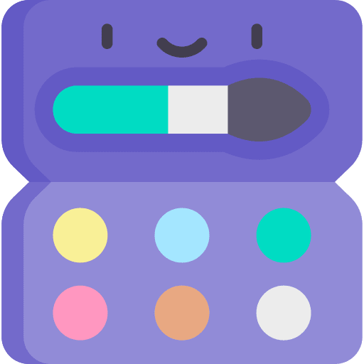 Watercolor art and design painter art decó icon