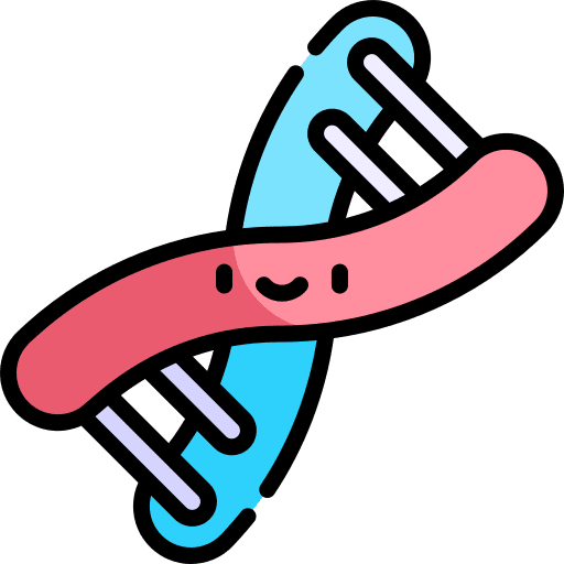 Dna science dna structure deoxyribonucleic acid icon