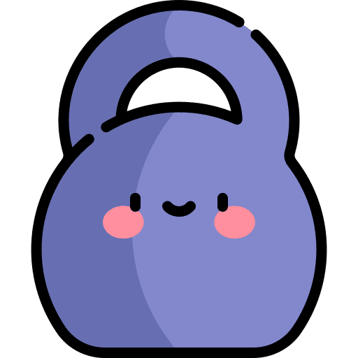 Kettlebell sports and competition exercise weight icon