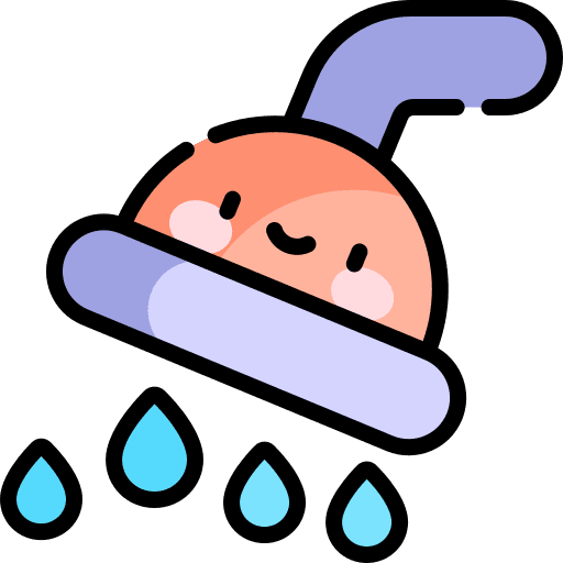 Shower cleaning hygiene shower icon