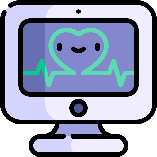 Cardiogram hospital heartbeat electrocardiogram icon