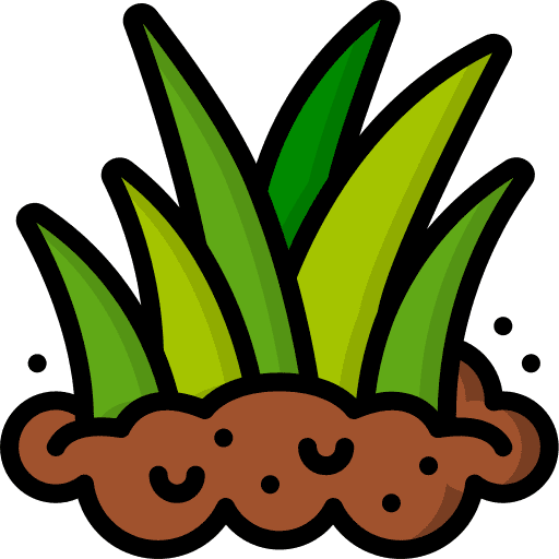 Grass farming nature leaves icon