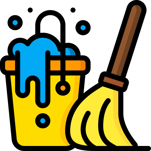 Mop mop home services bucket icon