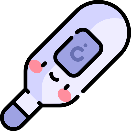 Thermometer healthcare and medical fever thermometer icon