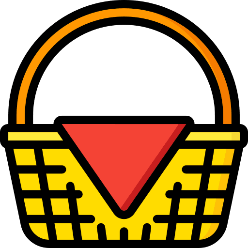 Basket food and restaurant basket picnic icon