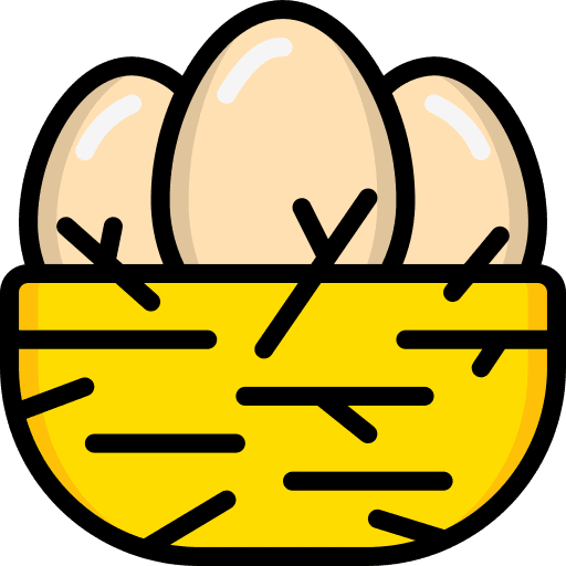 Eggs wildlife nest pet icon