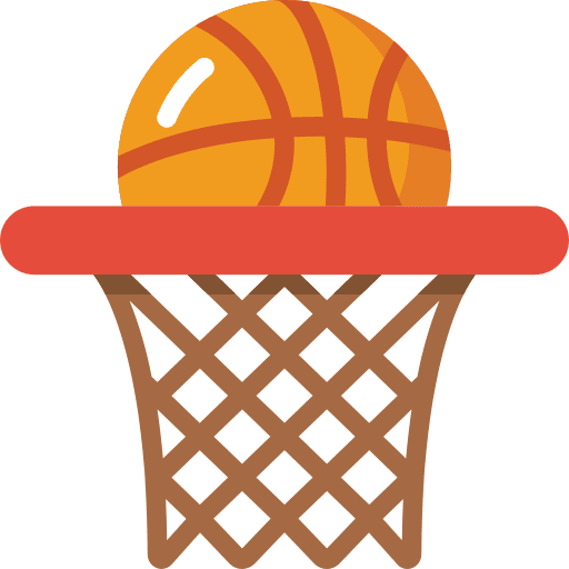 Hoop score sports and competition basketball icon