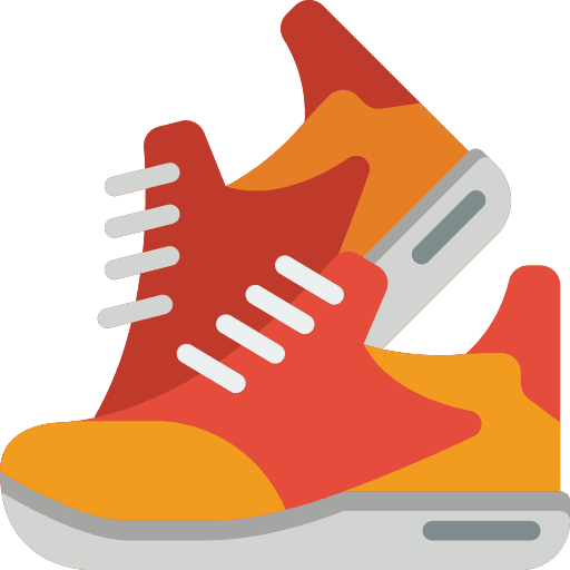 Shoes sports and competition basketball trainers icon