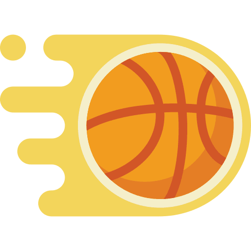 Ball sports and competition basketball play icon