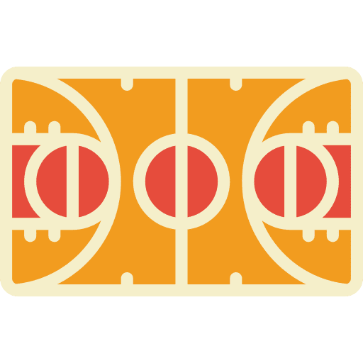 Court sports and competition rules play icon