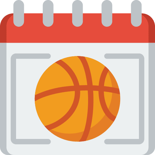 Calendar game ball play icon