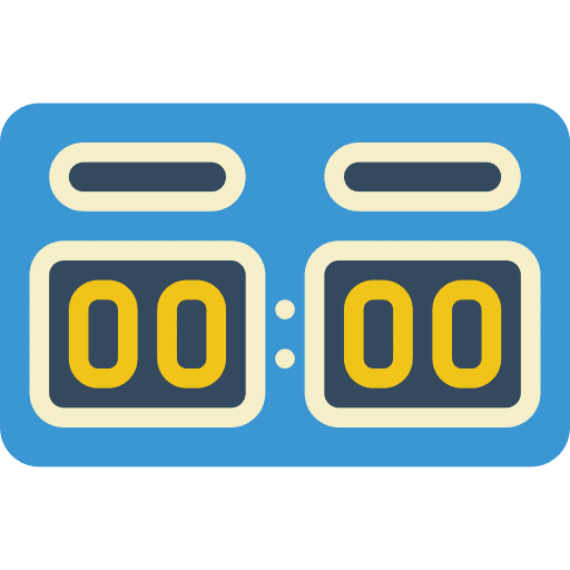 Scoreboard scores game sports and competition icon