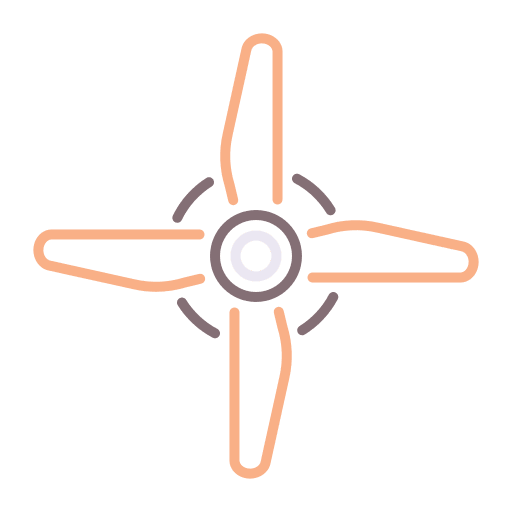 Ceiling fan furniture and household fresh fan icon