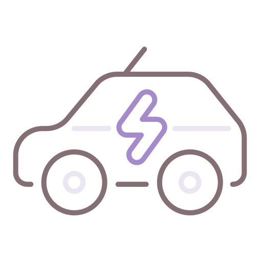 Electric vehicle car vehicle transportation icon
