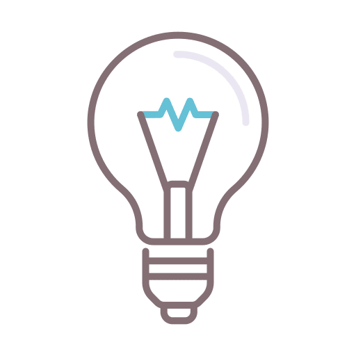 Incandescent light light bulb electronics shine icon
