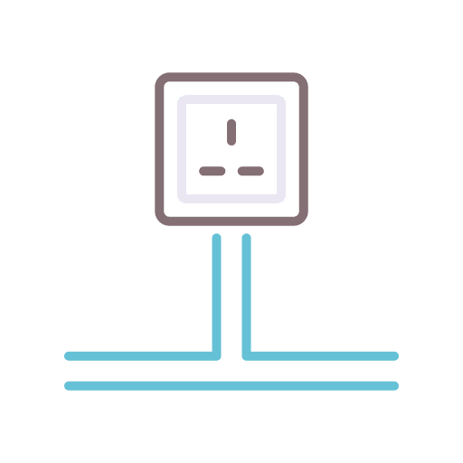 Socket multiple power strip power plug icon